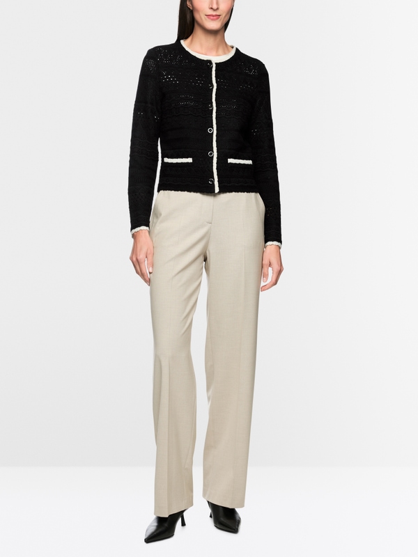 Cardigan van scheerwol Knitted in Germany