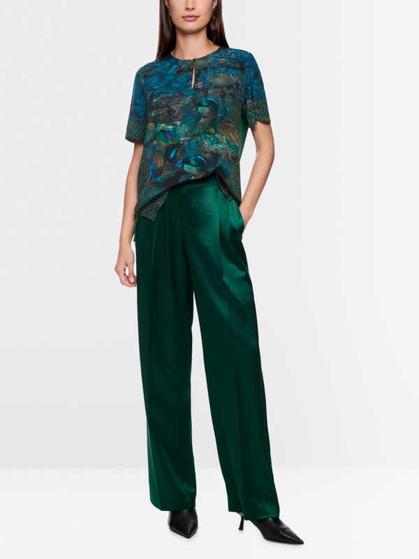Blouseshirt met printmix