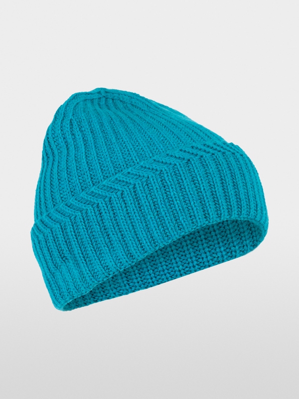 Bonnet en laine mélangée à grosses mailles