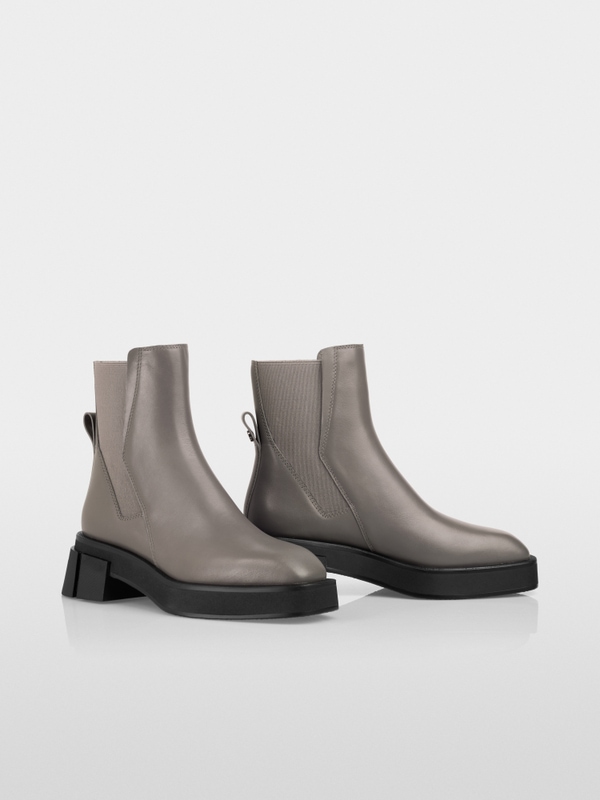 Bottines Chelsea à talons larges