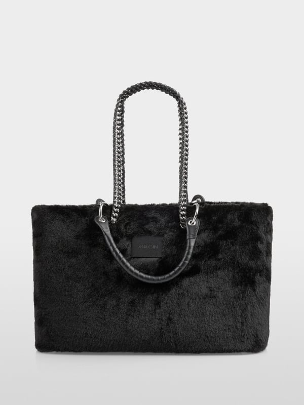 Faux fur shopper