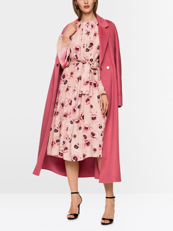 Midi-jurk met bloemenprint