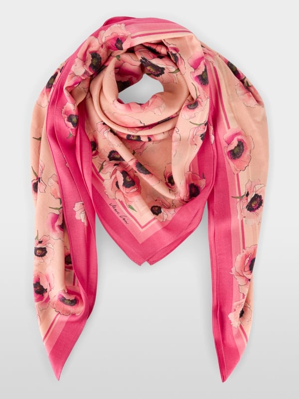 Feiner Schal mit Blumenmuster