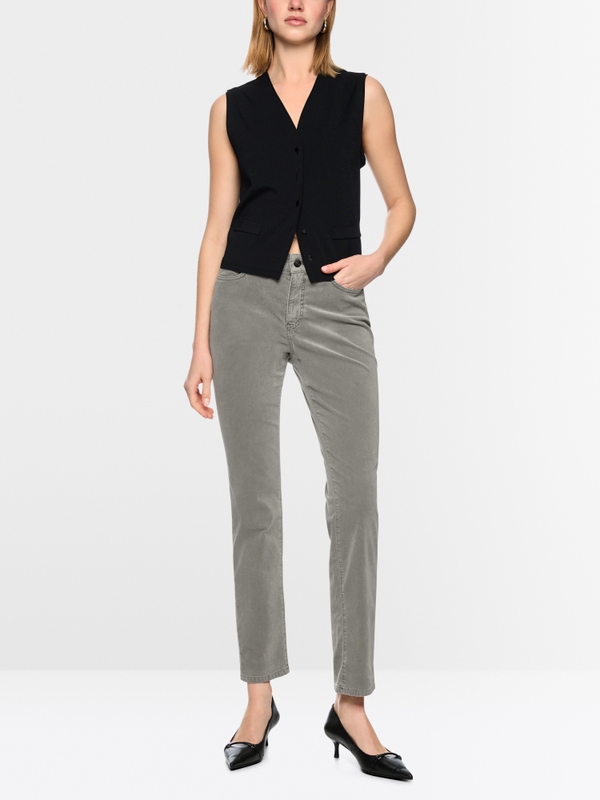SILEA slim fit velvet trousers