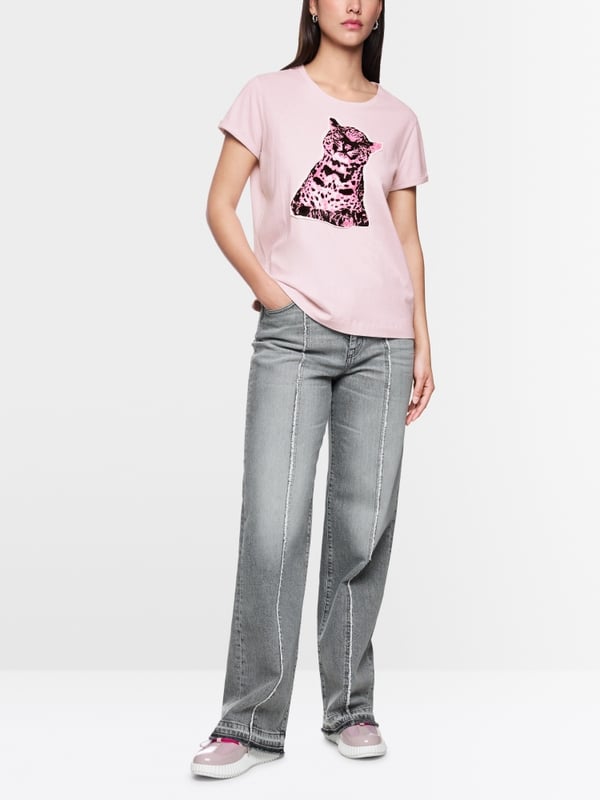Baumwollshirt mit Aufdruck