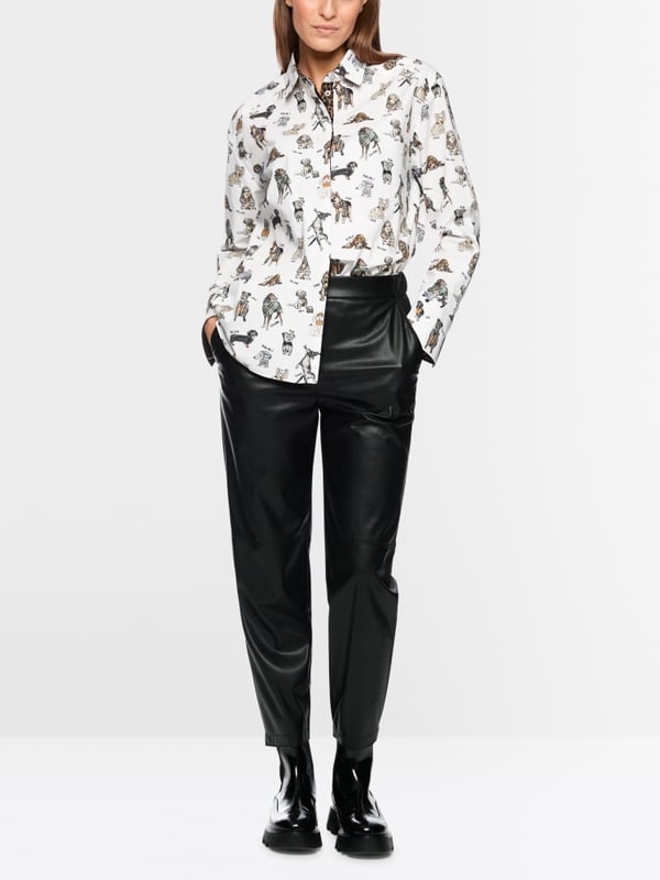 Rethink Together blouse with dog print