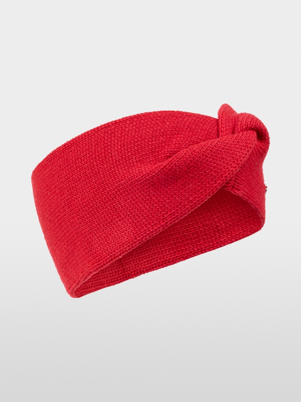 Bandeau tricoté fin avec nœud torsadé