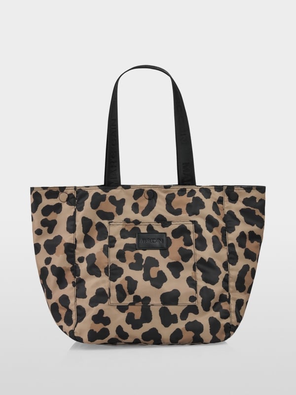 Reversible shopper bag with print