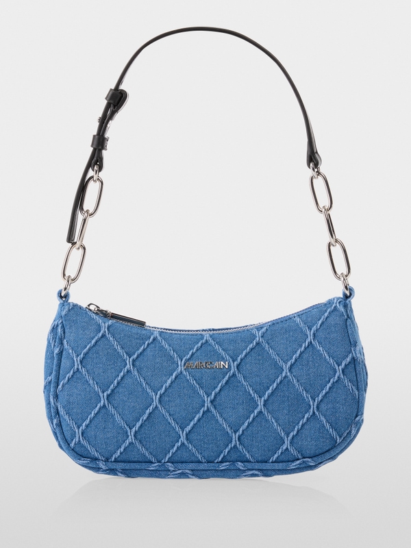 Schultertasche aus Denim