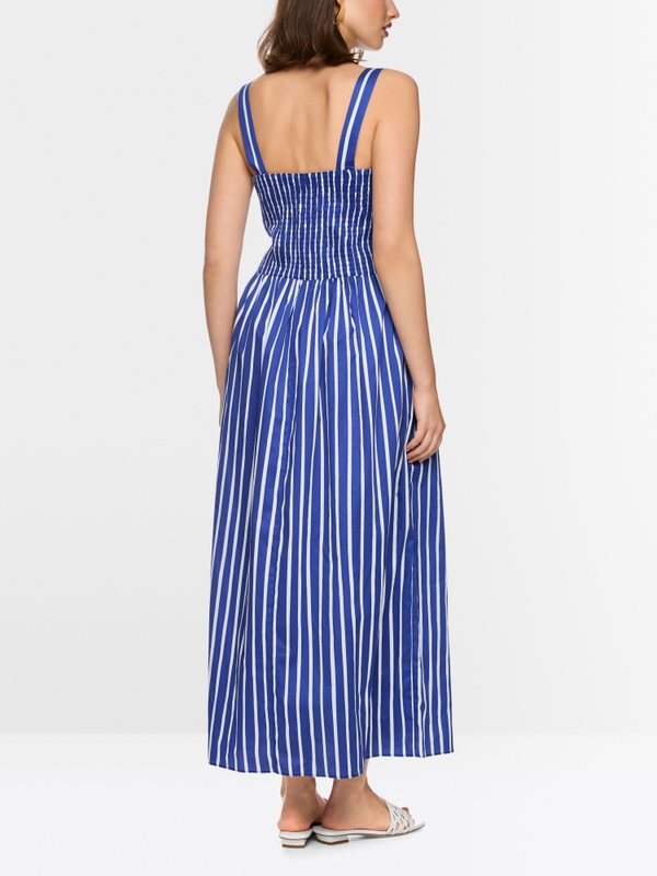 Maxi dress with smocked top
