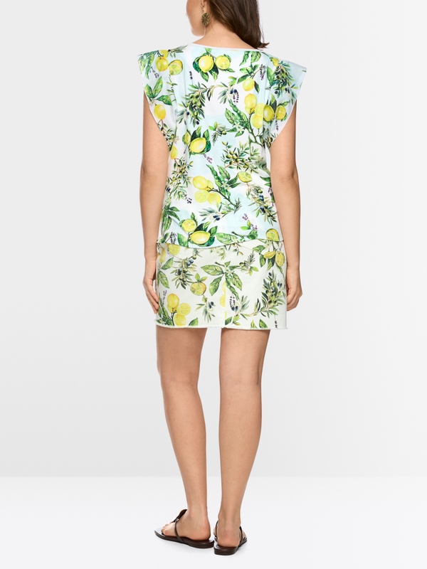 Feminine shirt with lemon print