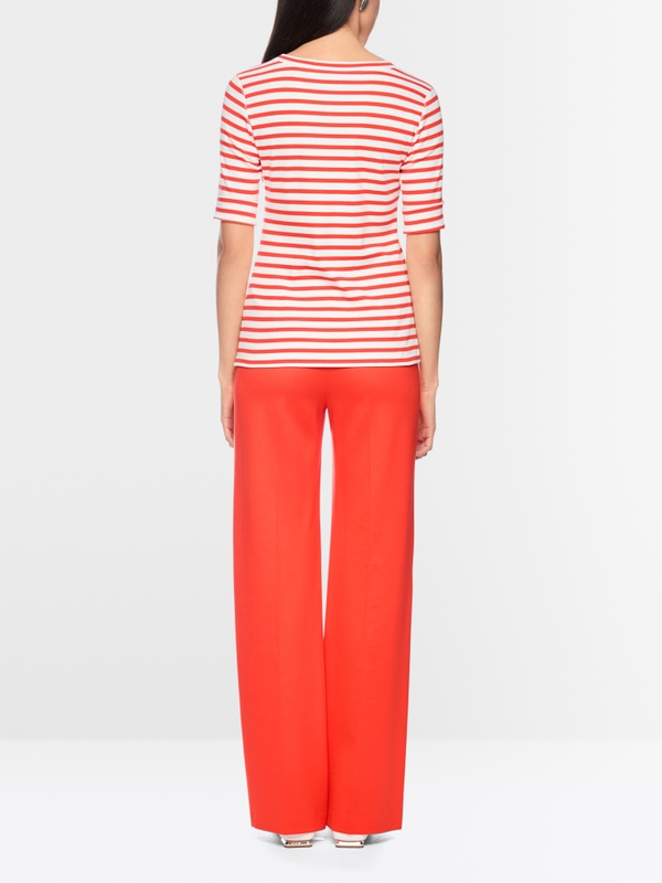 Striped T-shirt made of cotton rib