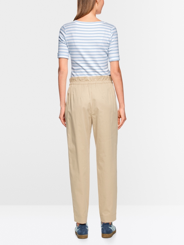 T-shirt à rayures en coton côtelé