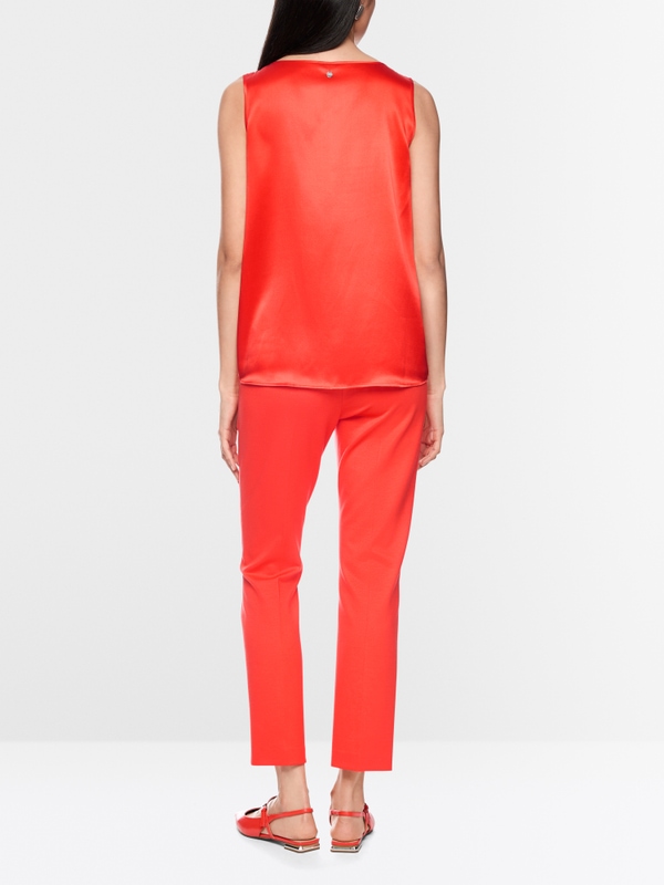 Silk Top with Round Neckline