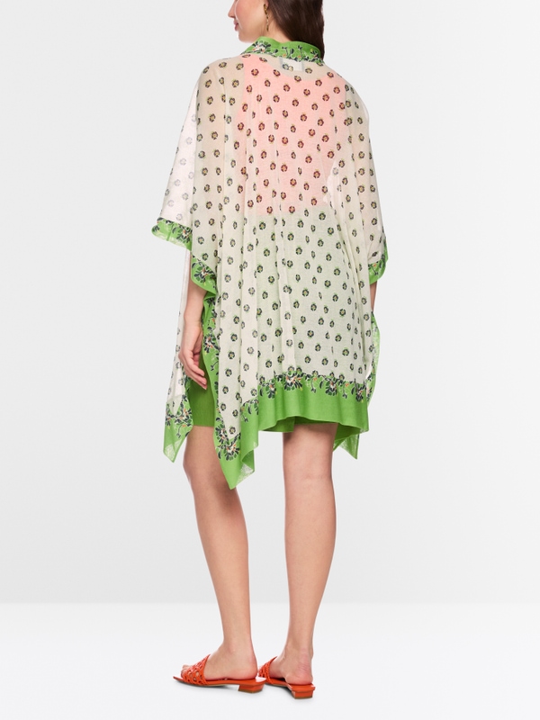 ‘Knitted in Germany’ printed cape