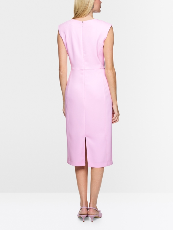 Fitted dress with pleated detail