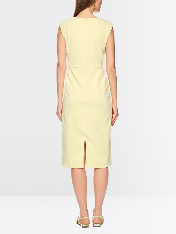 Fitted dress with pleated detail