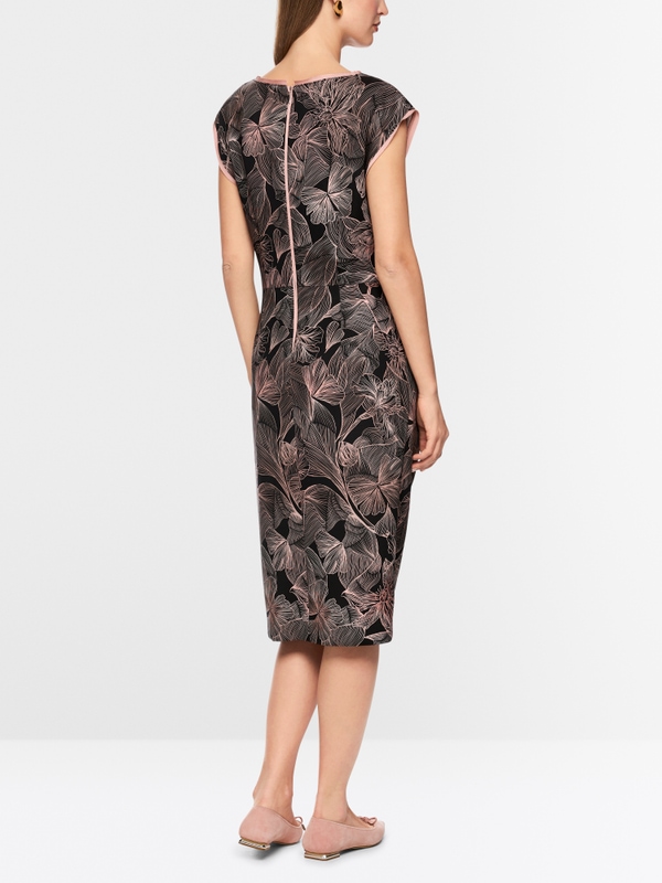 Elegant cocktail dress with floral print