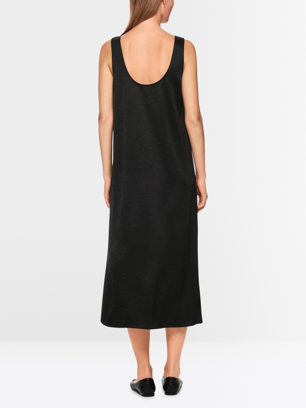 Mid-length satin strap dress