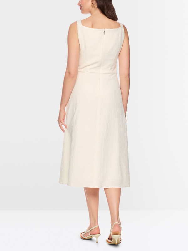 Strappy dress with textured pattern