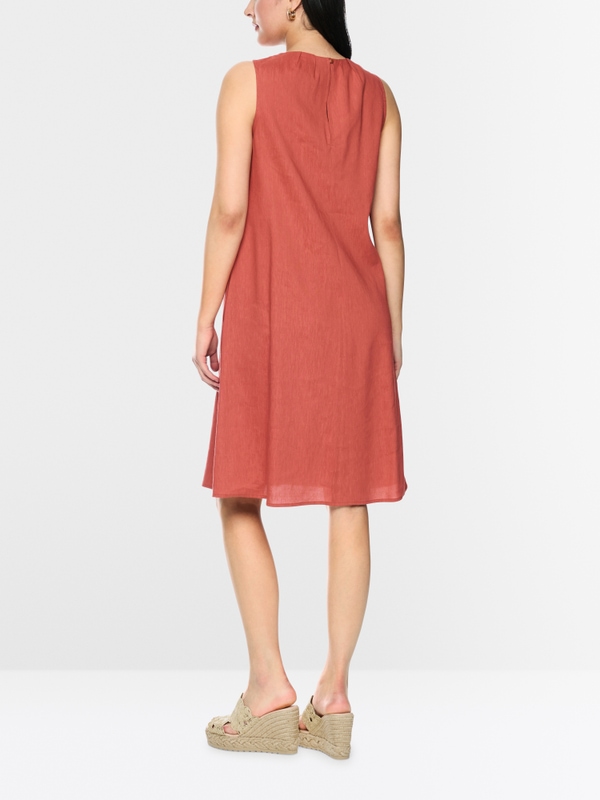 Linen-viscose blend dress