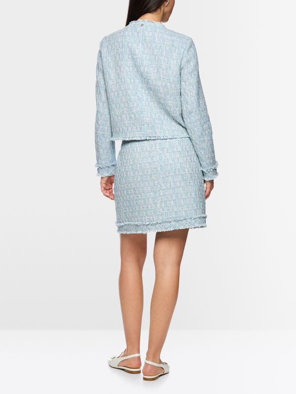 Veste bouclée à franges