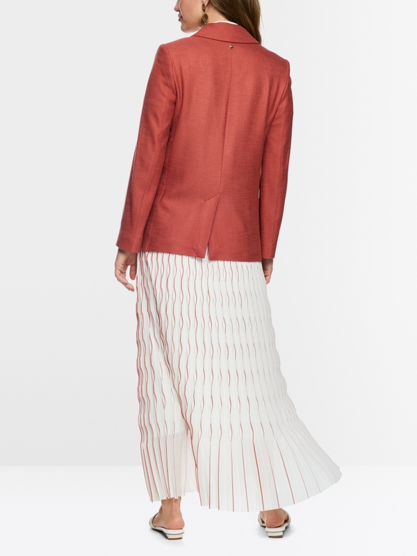 Viscose blazer with loose fit