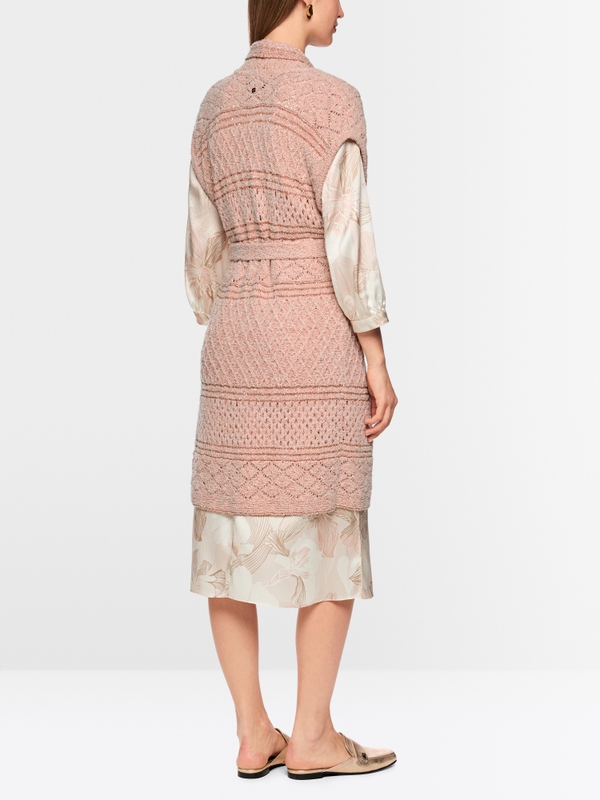 ‘Knitted in Germany’ long waistcoat