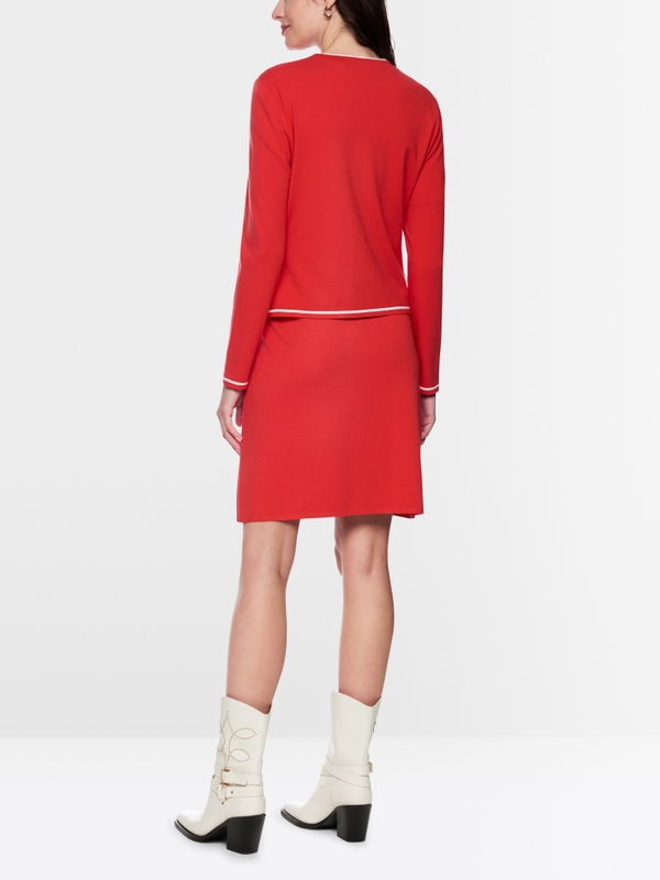 Fijn gebreid vest "Rethink Together"