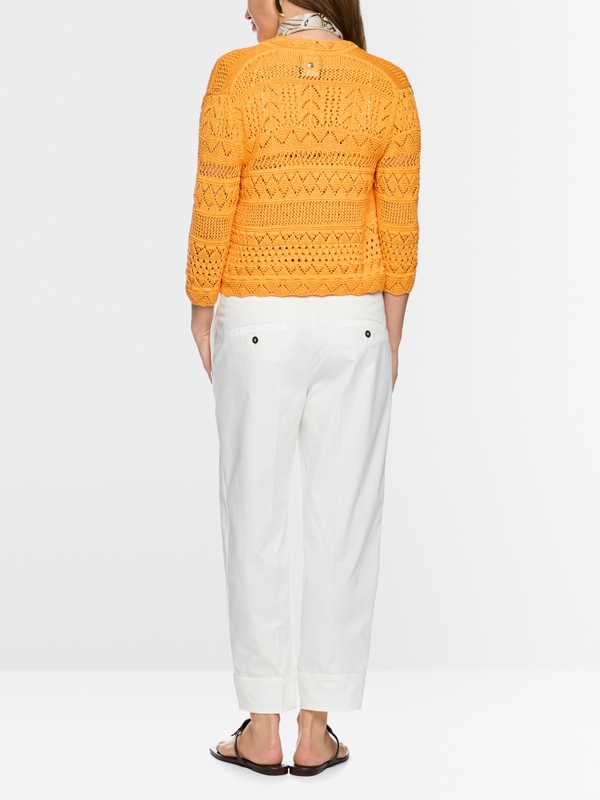 ‘Rethink Together’ openwork cardigan