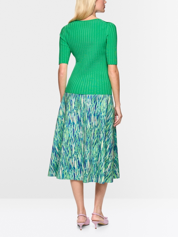 Pull côtelé en maille fine