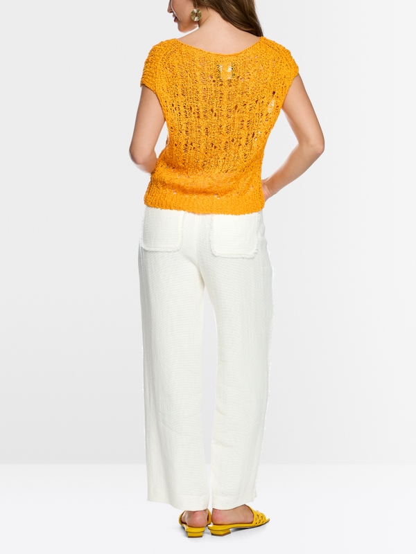 ‘Rethink Together’ openwork jumper