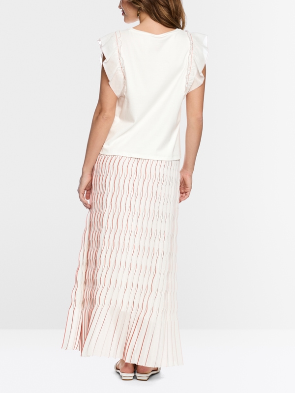 Feminine stretch cotton shirt