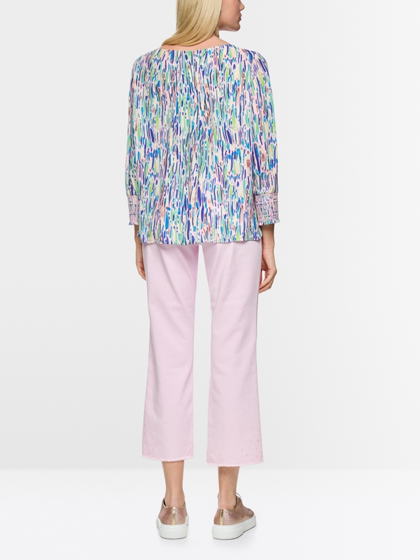 ‘Rethink Together’ printed blouse