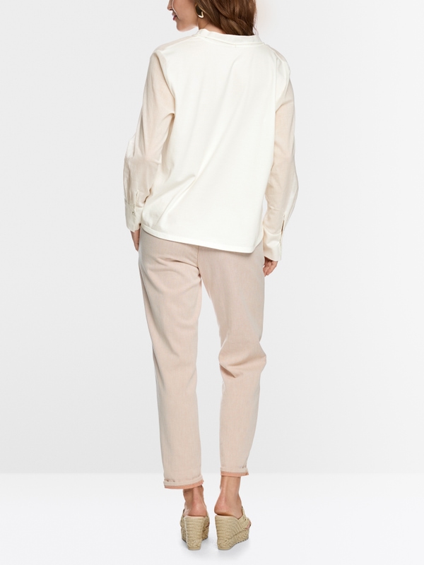 Blouse shirt with shell print