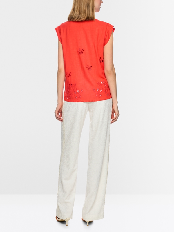 Top with broderie anglaise