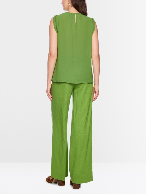 Top with lace and pintucks