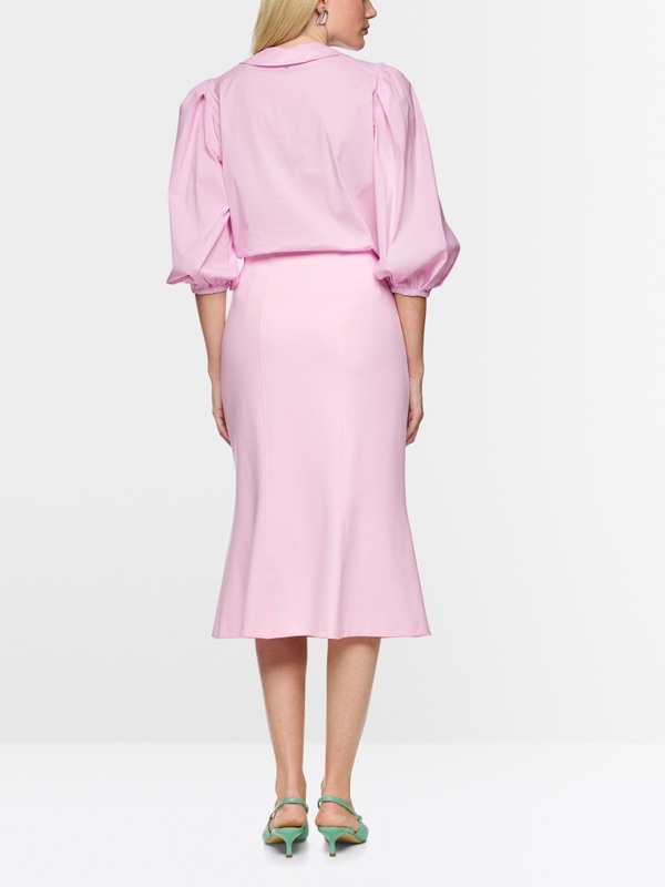 Jupe longueur genoux en viscose stretch