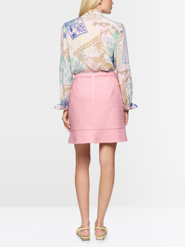 Jupe courte à volants