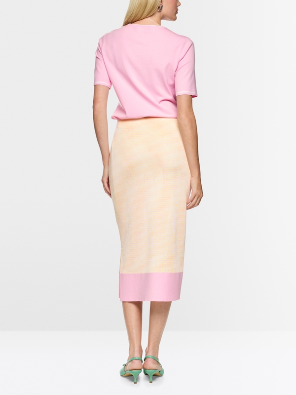 ‘Knitted in Germany’ calf-length skirt