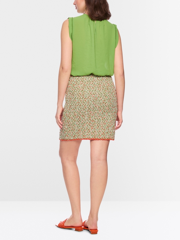 ‘Knitted in Germany’ bouclé skirt