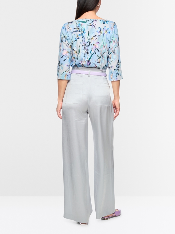 WICHTIA wide fit pleated trousers