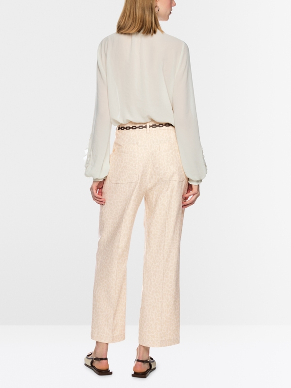 WASCO trousers with leopard print