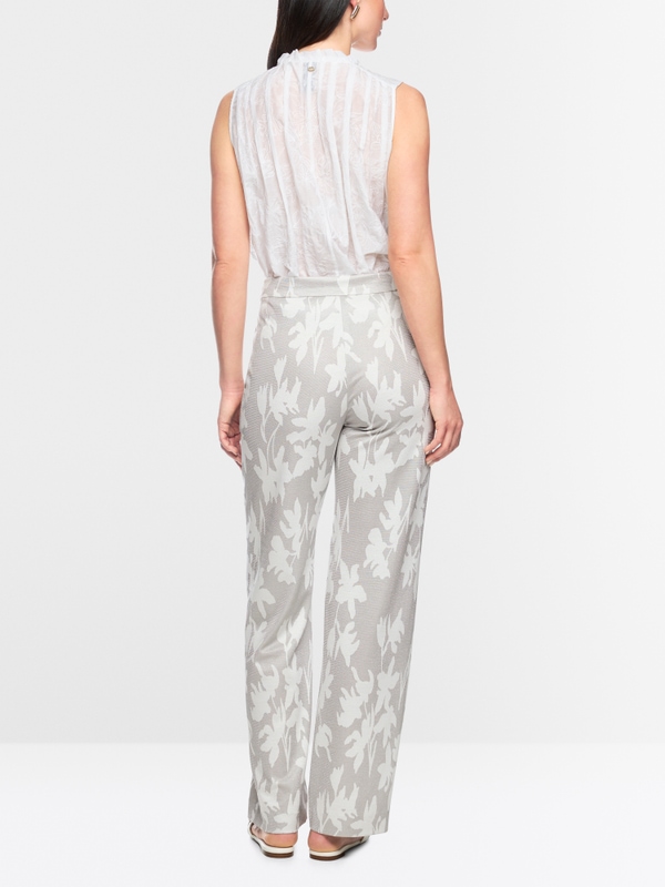 WUKARI wide fit fabric trousers