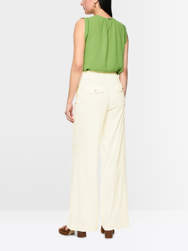 WAUKEE linen-viscose trousers