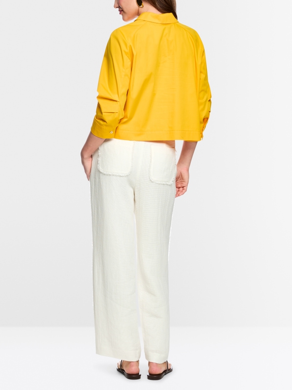 WUKARI linen-viscose blend trousers