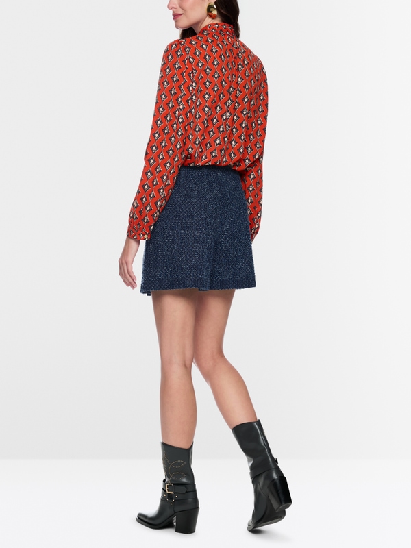 Shorts in wikkelrok-look