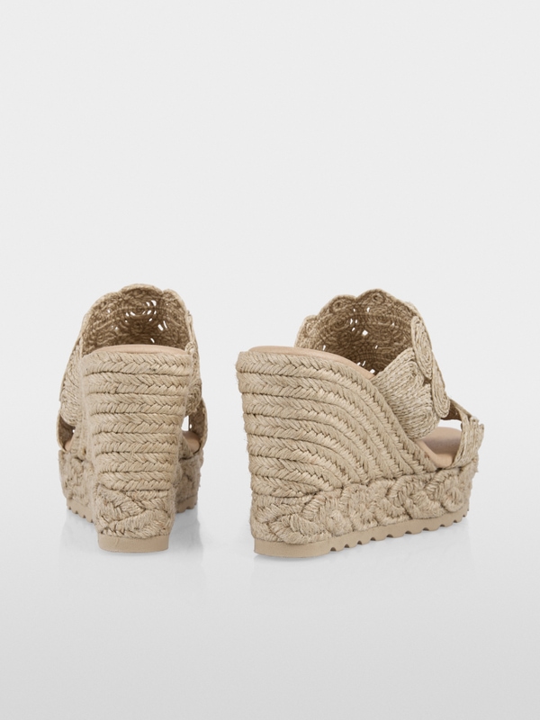 Espadrilles with wedge heel