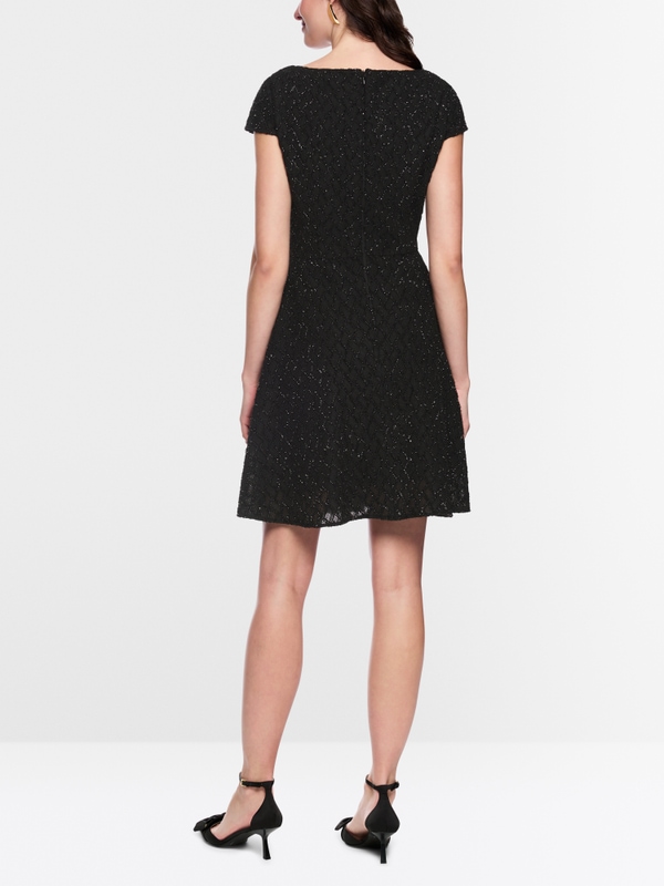 Cocktailkleid mit Glitzer-Details