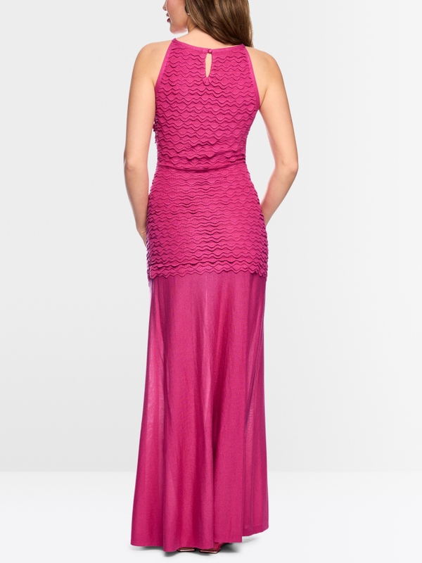 Viscose maxi knit dress